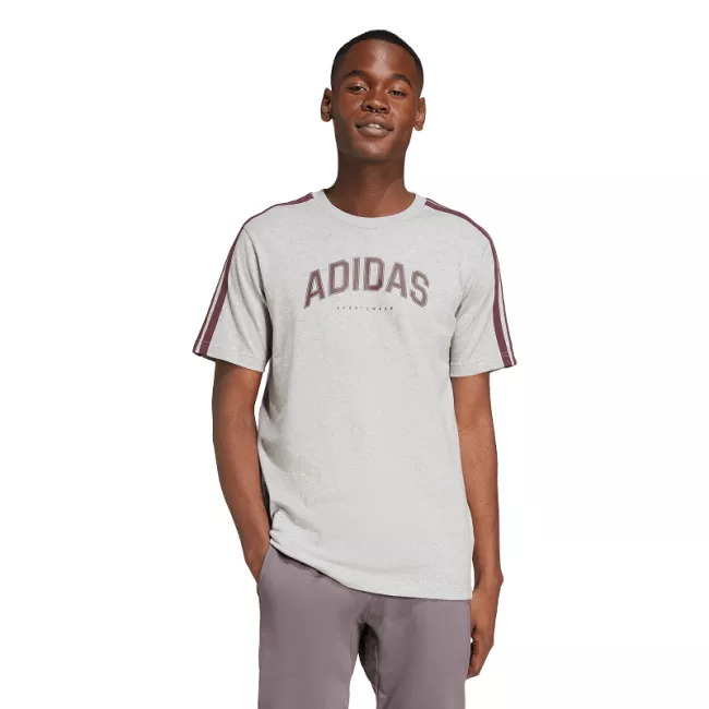JM0381 Adidas 3 stripes codes linear graphic Tee