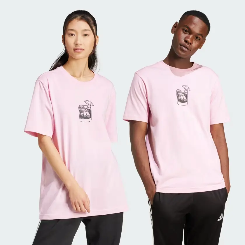 Adidas Lounge Drink Graphic Tee  JJ4015 
